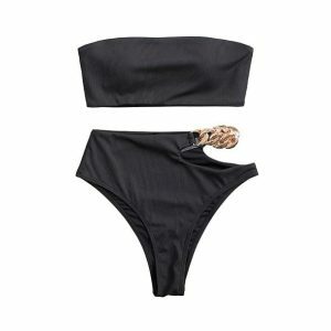 Aesthetic Chain Bikini: Y2K Summer Vibes & 2000s Fashion Must-Have