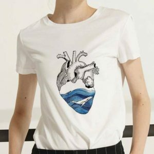 Aesthetic Heart Graphic Tee - Y2K Fashion for Trendy Summer Outfits