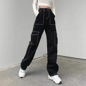 Aesthetic Y2K Baggy Jeans for Trendy Summer Outfits and 90s Vibes