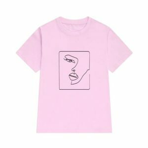 Artsy Abstract Y2K T-Shirt: Trendy 90s Fashion for Unique Outfits