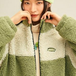 Be Young Teddy Jacket: Y2K Fashion Essential for Cozy Summer Outfits