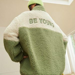 Be Young Teddy Jacket: Y2K Fashion Essential for Cozy Summer Outfits