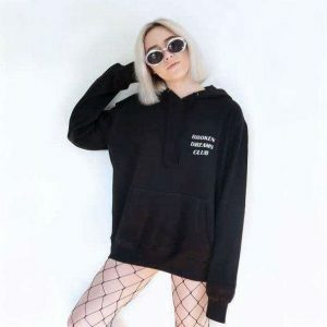 Broken Dreams Club Hoodie - Y2K Grunge Aesthetic for Trendy Outfits