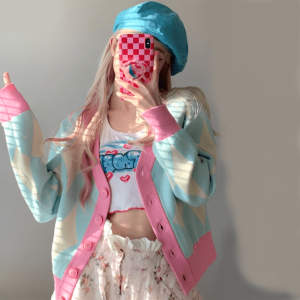 Candy Floss Pastel Sweater - Y2K Aesthetic for Summer Outfits & Cute Looks