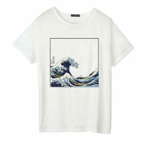 Catch The Wave Y2K Graphic Tee - Trendy Summer Outfit Essential