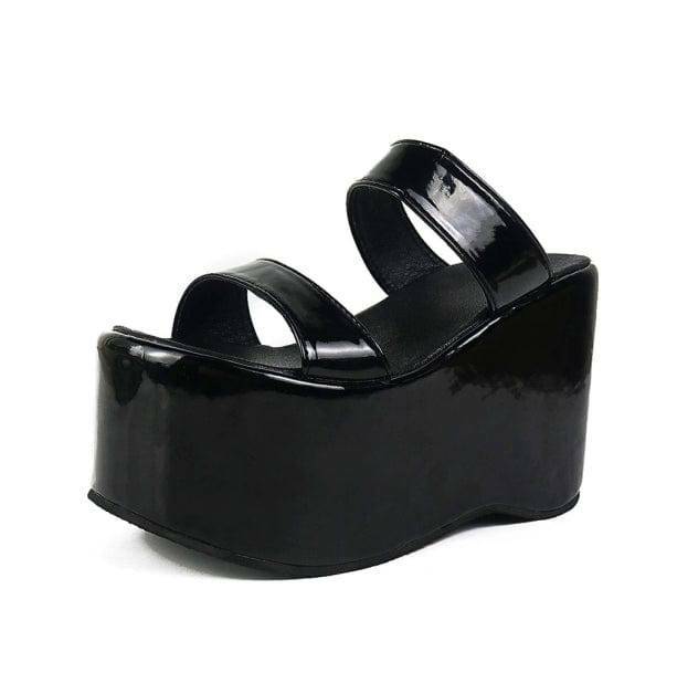 Chic Aesthetic Platform Sandals for Y2K and 90s Fashion Lovers