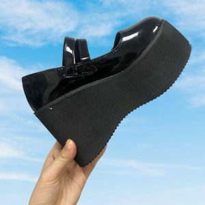 Chic Aesthetic Platform Wedges for Y2K Summer Outfits & 90s Fashion