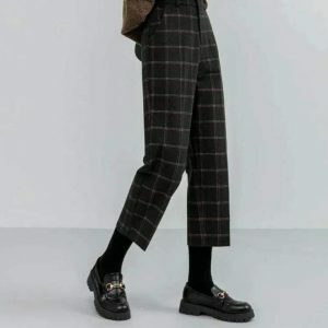 Chic Dark Academia Cargo Pants for Effortless Y2K Aesthetic Style