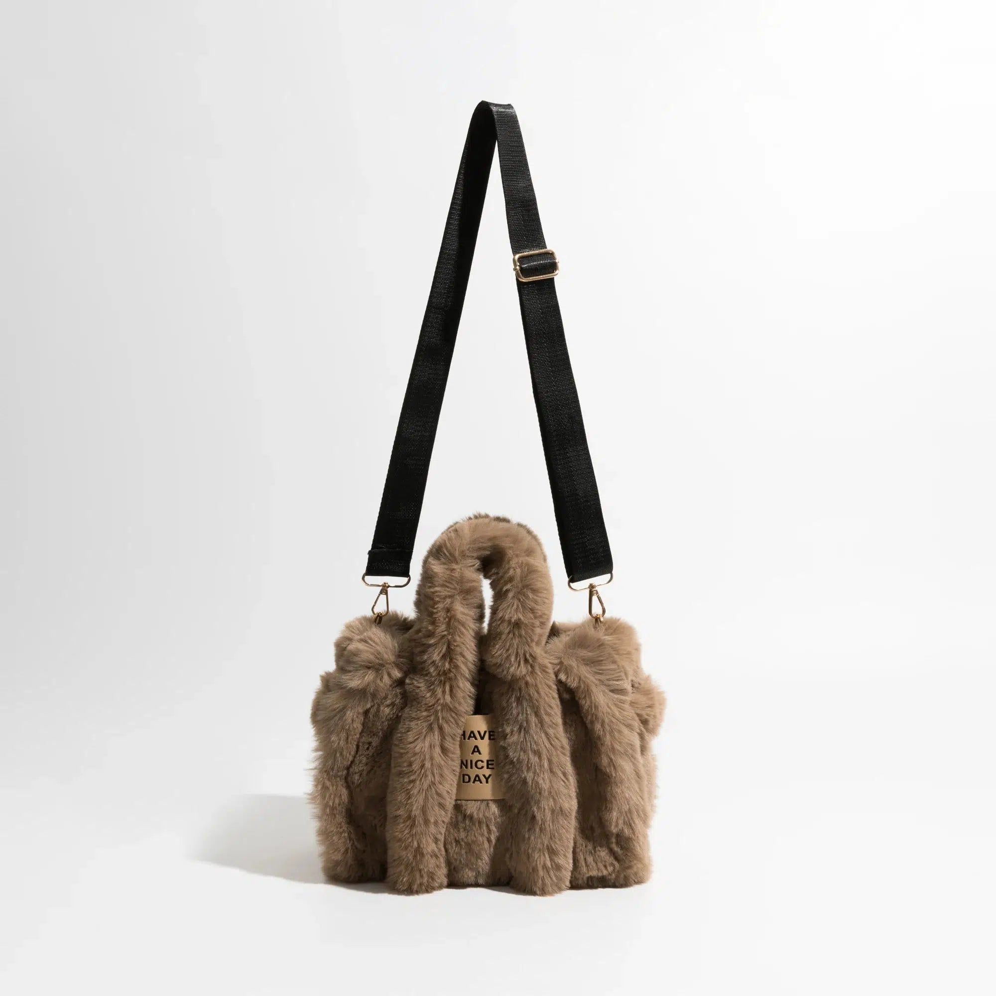 Chic Fluffy Faux Fur Tote Bag for Y2K Fashion & 90s Aesthetic Outfits