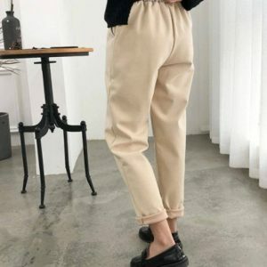 Chic High Waist Pencil Pants for Y2K Fashion & 90s Inspired Outfits