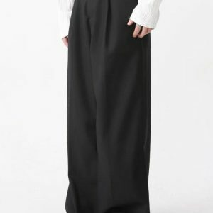 Chic Old Money Wide Leg Pants for Effortless Y2K Fashion Style