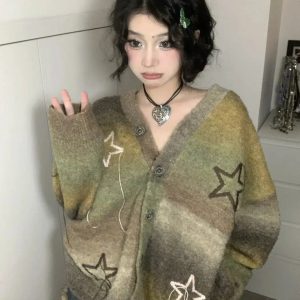 Chic Oversized Cardigan for Y2K Fashion & Cozy Summer Outfits