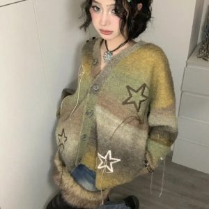 Chic Oversized Cardigan for Y2K Fashion & Cozy Summer Outfits