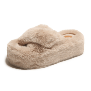 Chic Plushy Platform Slippers for Y2K Fashion & Cozy Summer Vibes