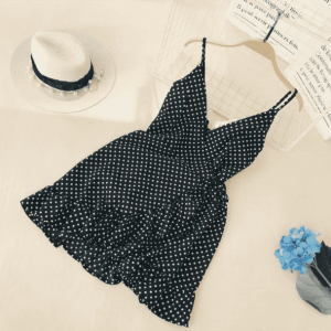 Chic Polka Dots Mini Dress for Y2K Summer Outfits & 90s Fashion Vibes