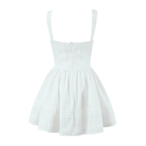 Chic Pure White Summer Dress - Y2K Fashion & Coquette Aesthetic