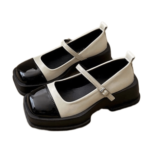 Chic Square Toe Preppy Shoes for Y2K Fashion & 90s Aesthetic Outfits