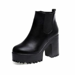 Chic Y2K Aesthetic Ankle Boots for Trendy Summer Outfits