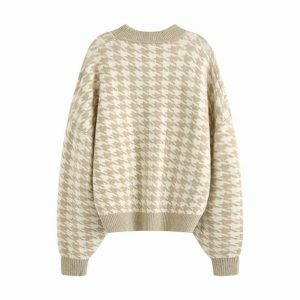 Chic Y2K Aesthetic Khaki Sweater for Effortless Summer Outfits