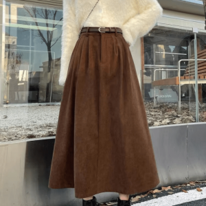 Chic Y2K Corduroy Skirt for Effortless Summer Outfits and Aesthetic Vibes