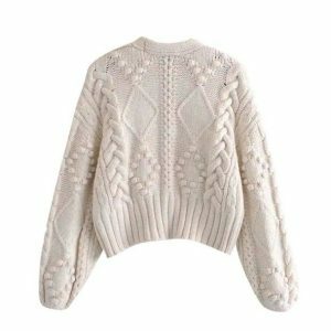 Chic Y2K Fashion Cozy Autumn Cardigan for Effortless Layering