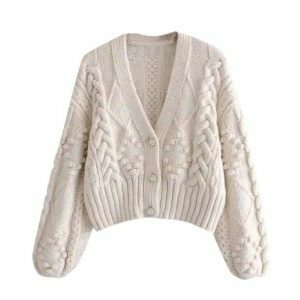 Chic Y2K Fashion Cozy Autumn Cardigan for Effortless Layering