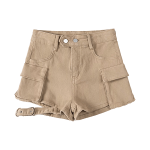 Chic Y2K Flap Pocket Shorts for Effortless Summer Style