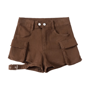 Chic Y2K Flap Pocket Shorts for Effortless Summer Style