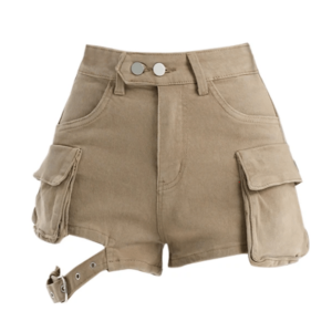 Chic Y2K Flap Pocket Shorts for Effortless Summer Style