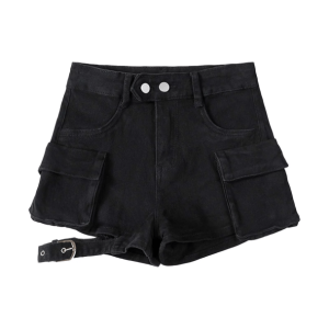 Chic Y2K Flap Pocket Shorts for Effortless Summer Style