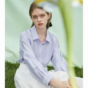 Chic Y2K Soft Color Polo Shirt for Effortless Summer Outfits