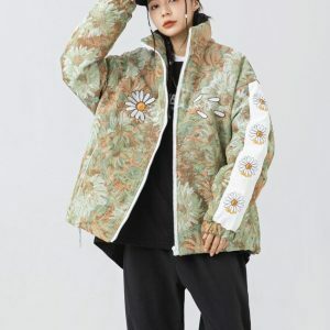 Chic Y2K Soft Girl Daisy Jacket for Effortless Summer Style