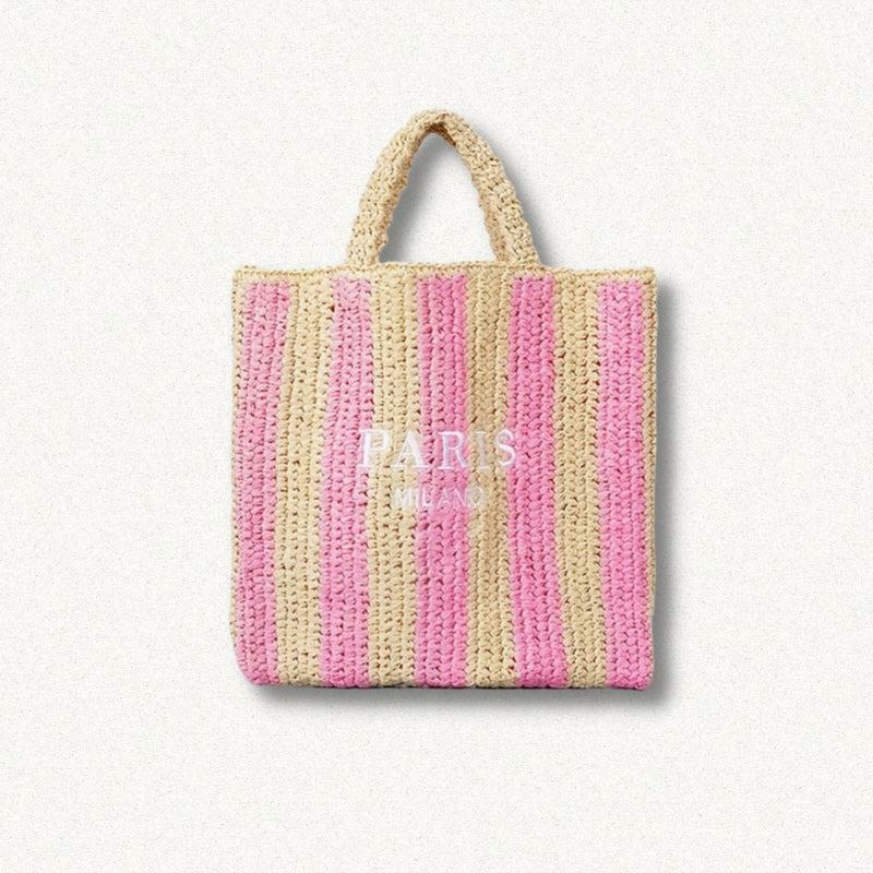 Chic Y2K Straw Beach Bag for Summer Outfits and Aesthetic Vibes