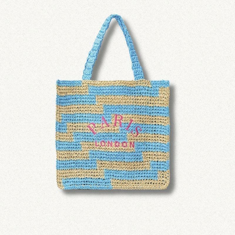 Chic Y2K Straw Beach Bag for Summer Outfits and Aesthetic Vibes