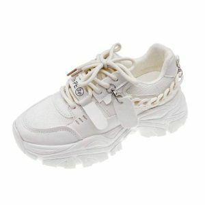 Chunky Chain Sneakers: Y2K Fashion Must-Have for Trendy Outfits