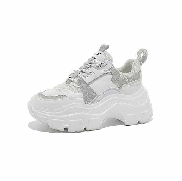 Chunky Thick Sole Sneakers for Y2K Fashion & Grunge Aesthetic Outfits