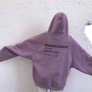 Color of Heaven Y2K Hoodie: Trendy Grunge Aesthetic for Summer Vibes