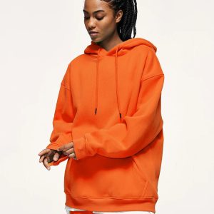 Colorful Y2K Basic Pullover Hoodie for Trendy Summer Outfits