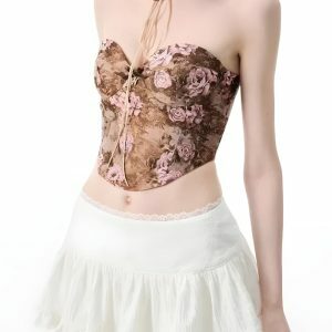 Coquette Ruffled Lace Mini Skirt - Y2K Aesthetic Summer Fashion Must-Have