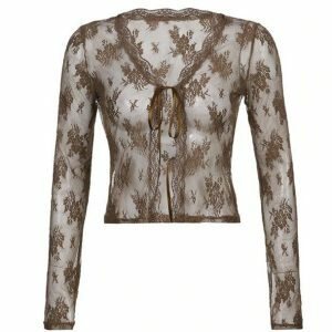 Coquette Y2K See-Through Top for Effortless Summer Style