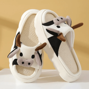 Cozy Y2K Cow Slippers for Ultimate Comfort and Cute Aesthetic Vibes