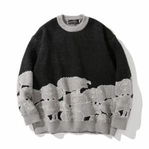 Cozy Y2K Fashion Snuggle Sheep Sweater for Cute Summer Outfits