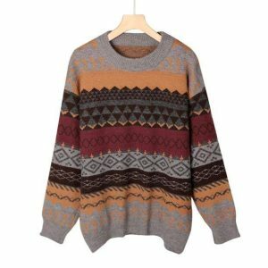 Cozy Y2K Grandma Sweater: Vintage-Inspired Fall Fashion Essential