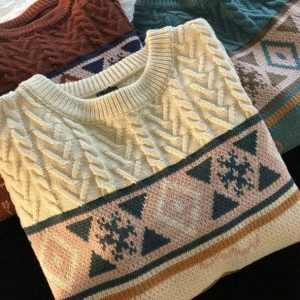 Cozy Y2K Teddy Bear Sweater for Cute Outfits and Aesthetic Vibes