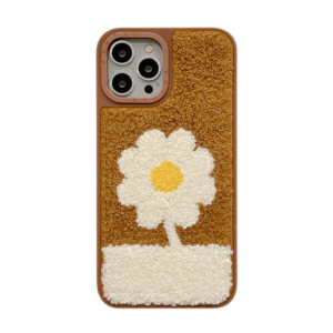 Daisy Plush Y2K Aesthetic iPhone Cover for Trendy Summer Outfits