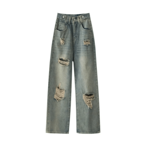 Distressed Baggy Jeans for Y2K Fashion: Effortless Grunge Style