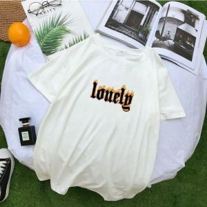 Feeling Lonely Y2K Graphic Tee - Trendy 90s Grunge Aesthetic Top