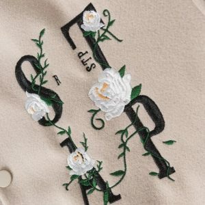 Floral Embroidered Y2K Bomber Jacket for Trendy Summer Outfits