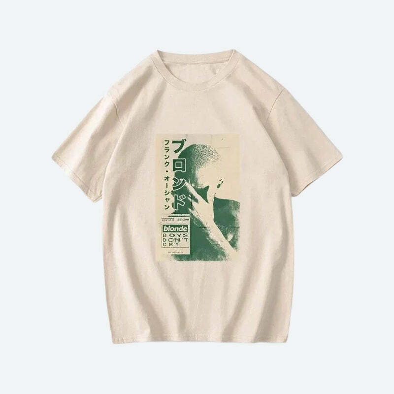 Frank Ocean Tee: Y2K Aesthetic Grunge Style for Effortless Summer Vibes