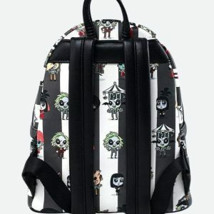 Goth Beetlejuice Backpack: Y2K Grunge Aesthetic for Trendy Outfits